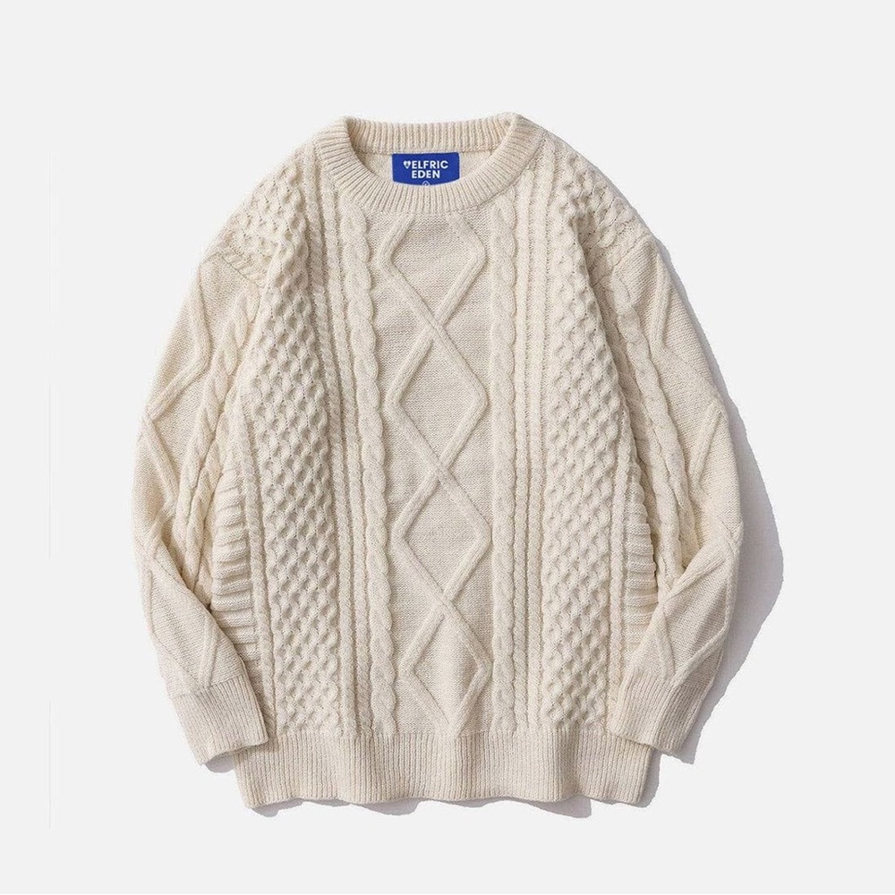AELFRIC EDEN Retro 90’s Cableknit Sweater